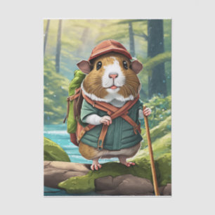 Storybook Wanderer, Guinea Pig Hiker Dude Tissue Paper