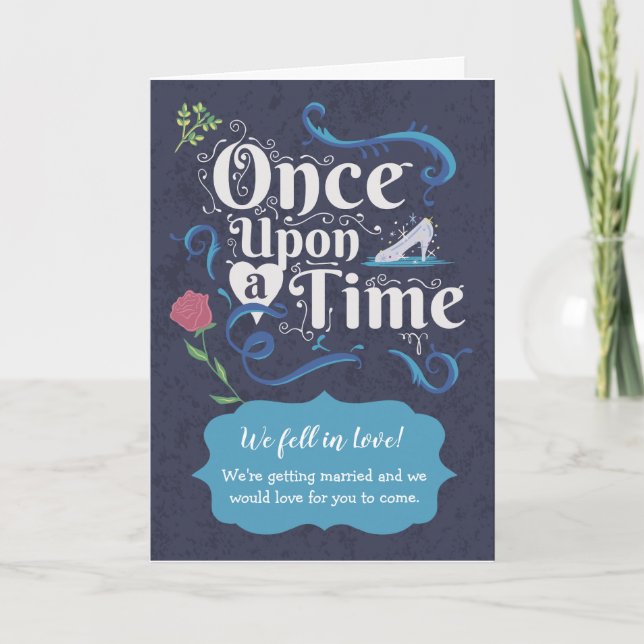 Storybook Wedding - Once Upon a Time Invitation (Front)