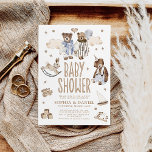 Storybook Whimsical Bears Joint Baby Shower Invitation<br><div class="desc">Storybook Whimsical Bears Joint Baby Shower Invitation</div>