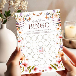 Storybook Wildflower Bridal Bingo Game