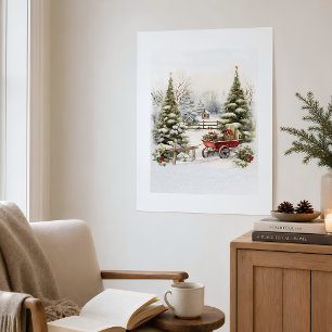 Storybook Winter Landscape Fine Art Print