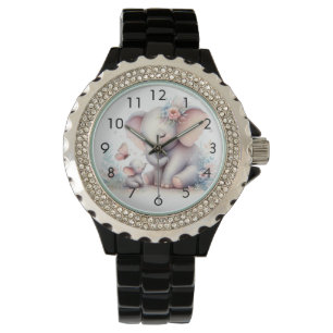 Storybook Woodland Babies Elephant And Baby Watch