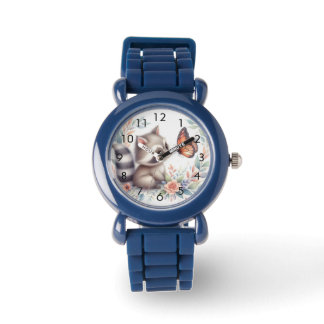 Storybook Woodland Babies Raccoon And Butterfly Watch