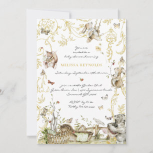 Storybook   Woodland Forest Baby Shower Invitation