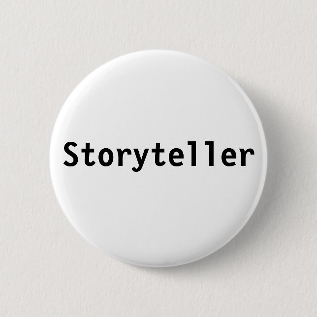 Storyteller 2 Inch Round Button (Front)