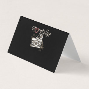 Storyteller Camera Photography Photographer Cool Business Card