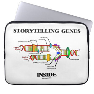 Storytelling Genes Inside (DNA Replication) Laptop Sleeve