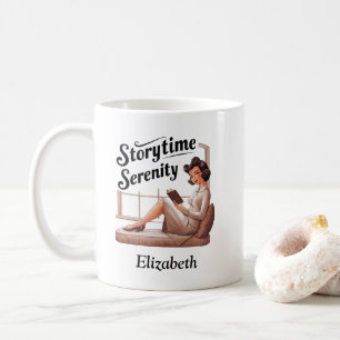 Storytime Serenity Book Lover Quote Coffee Mug