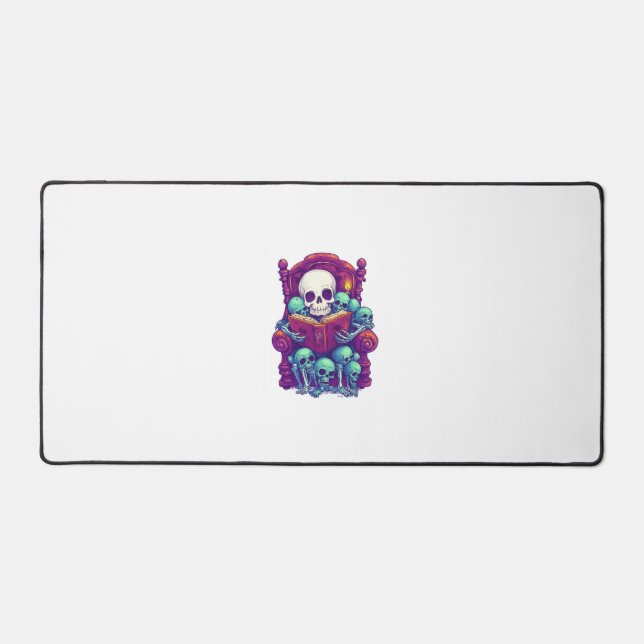 Storytime with Bones � Funny Bedtime Skeleton Desk Mat (Front)