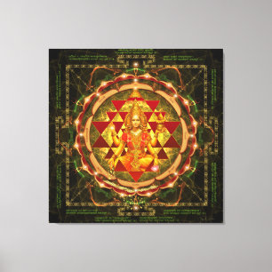 Stotram on Devi Lakshmi- Shri Yantra Canvas Print