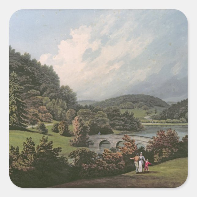 Stourhead Square Sticker (Front)