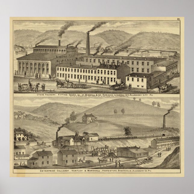 Stove foundry, fitting shops poster (Front)