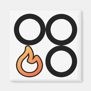 Stove Knob Front Left Burner Control Label Magnet