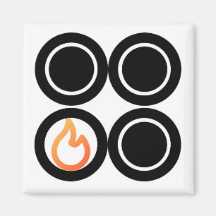 Stove Knob Front Left Burner Control Label Magnet