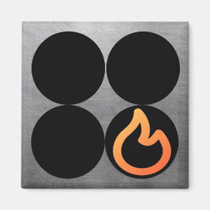 Stove Knob Front Right Burner Control Label Magnet