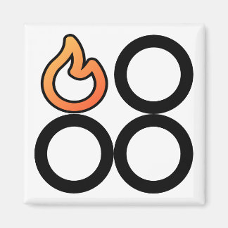 Stove Knob Rear Left Burner Control Label Magnet