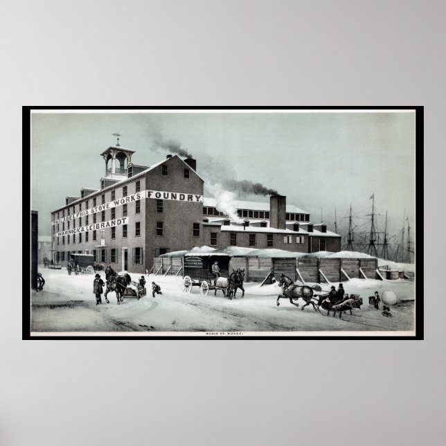 Stove Works Factory Philadelphia PA Print (Front)