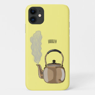 Stovetop or hob kettle cartoon illustration  iPhone 11 case