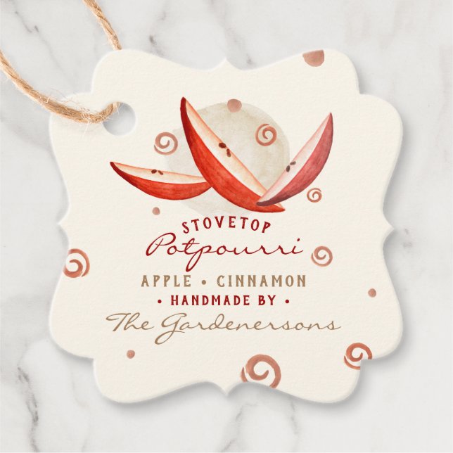 Stovetop Potpourri  Favour Tags (Front)