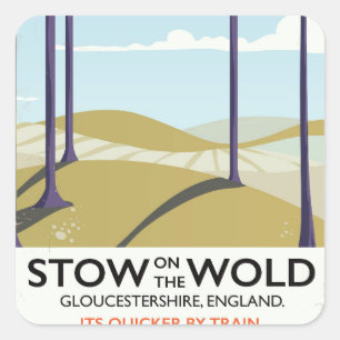 Stow-on-the-Wold,Gloucestershire, England Square Sticker