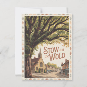 Stow on the Wold vintage Postcard