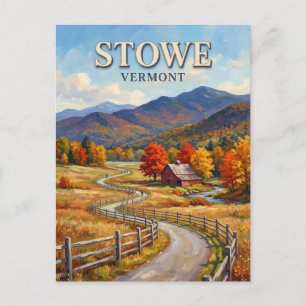 Stowe Recreation Path Vermont Postcard