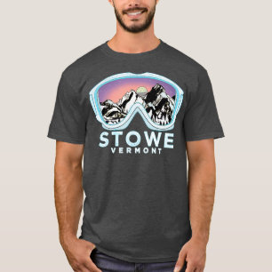 Stowe Ski Design Stowe VT Skiing Snow Gift T-Shirt