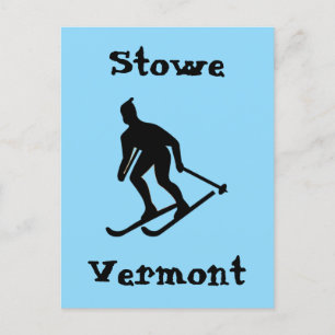 Stowe, Vermont (Best East Coast Skiing)  Holiday Postcard