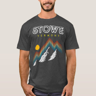 Stowe Vermont Ski Resort 1980s Retro T-Shirt