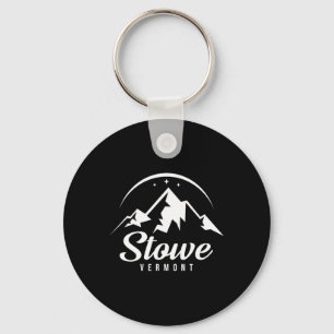 Stowe Vermont Ski Resort Skiing Snowboarding  Keychain