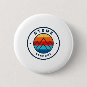Stowe Vermont Skiing Snowboarding Ski Family Trip 2 Inch Round Button