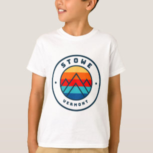 Stowe Vermont Skiing Snowboarding Ski Family Trip T-Shirt
