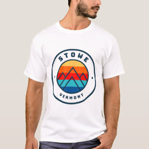 Stowe Vermont Skiing Snowboarding Ski Family Trip T-Shirt