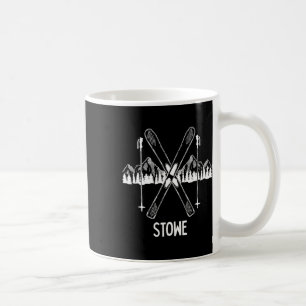 Stowe Vermont Vt Retro Vacation Skiing Snowboardin Coffee Mug