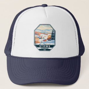 Stowe Vermont Winter Vintage Trucker Hat