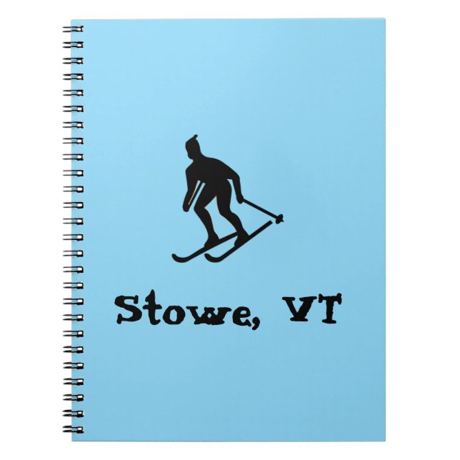 Stowe, VT Skiing (Mount Mansfield, Vermont) Notebook (Front)