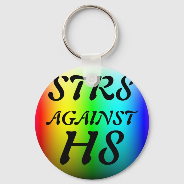 STR8 AGAINST H8 KEYCHAIN (Front)