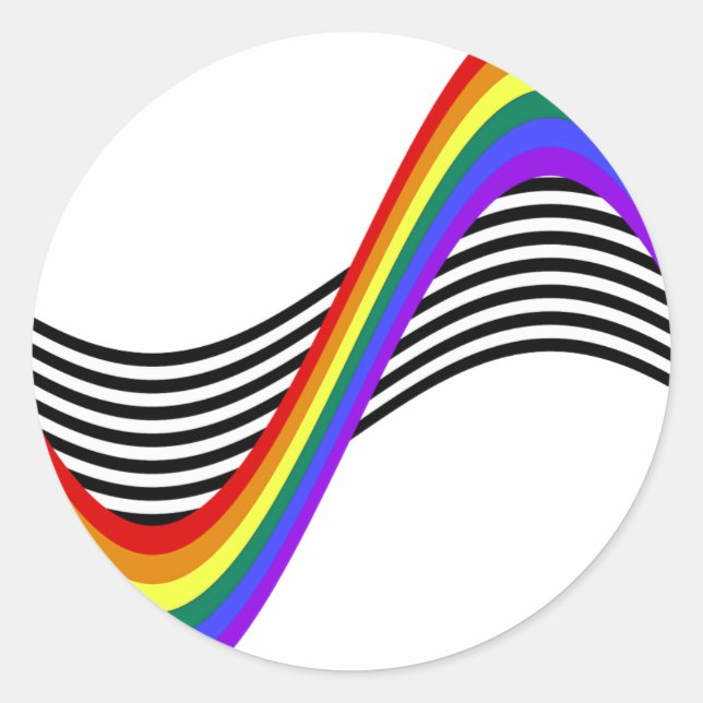 STR8 Allies Wave Classic Round Sticker (Front)