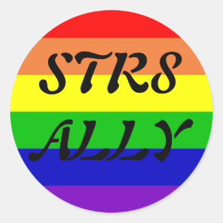 STR8 ALLY CLASSIC ROUND STICKER