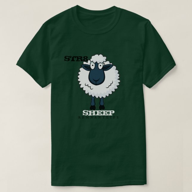 Str8 Sheep green T-Shirt (Design Front)