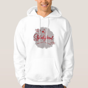 STR8LYKDHATT SWEAT - SHIRT À CAPUCHE ROUGE & NOIR