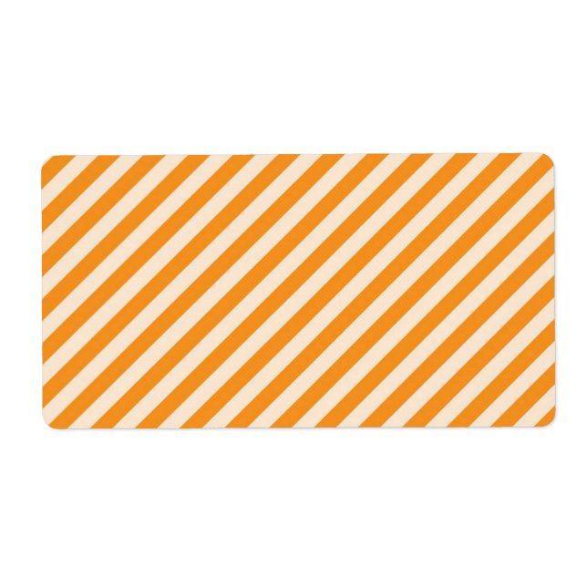 [STR-OR-1] sucre de canne orange et blanc rayé (Devant)