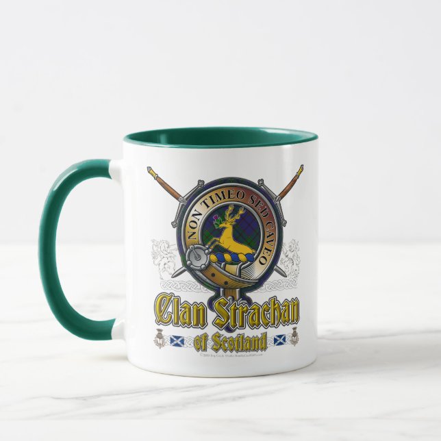 Strachan Clan Badge Mug (Left)