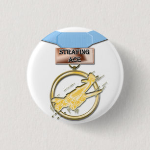 Strafing Ace medal button