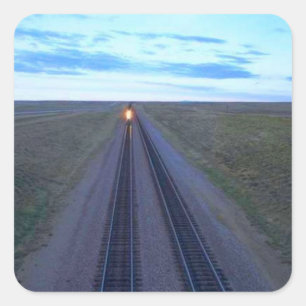 Straight ahead to dawn square sticker