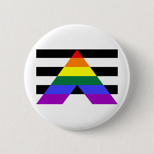 Straight Allies 2 Inch Round Button