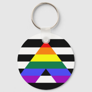 Straight Ally flag Keychain