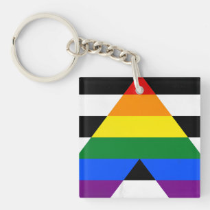 Straight Ally Flag Keychain