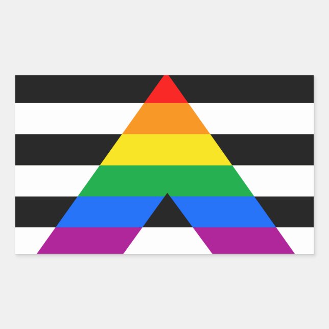 Straight Ally Flag Sticker (Front)