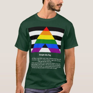 Straight Ally Flag #tee #LGBTQ+ T-Shirt